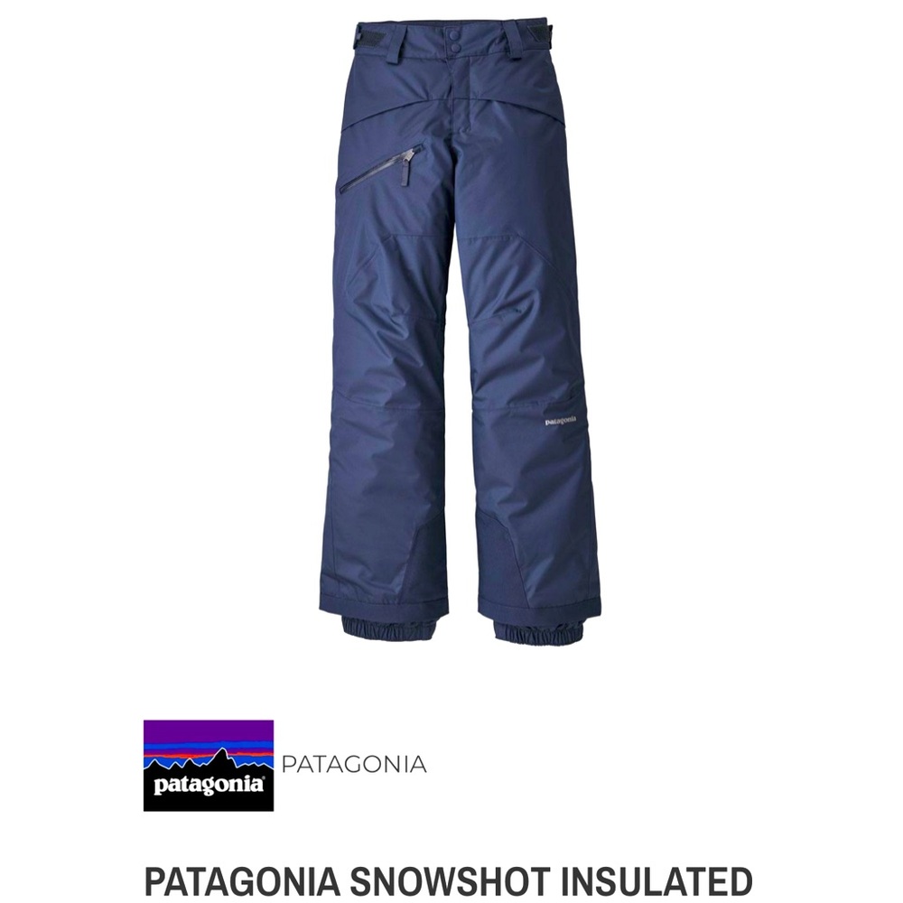 Patagonia youth snow pants - navy size XL